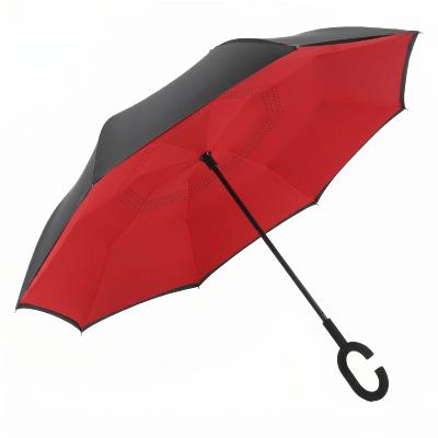 Parapluie à Ouverture Inversée - Resistant au vent - Rose