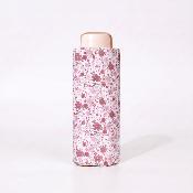 Mini Parapluie de Poche pour Femmes - Parapluie Plat Ultra Léger et Ultra Compact - Rose pastel
