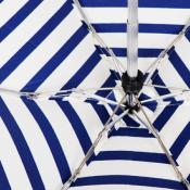 Parapluie pliant femme et très léger - Résistant au vent- Ultra compact - Rayures blanches et bleues