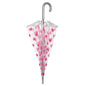 Parapluie cloche Femme - Ouverture Automatique - Pois Rose