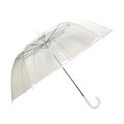 Parapluie transparente femme - Large Diamètre - Ouverture Automatique - Bordure blanche