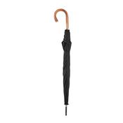 Parapluie long pour homme Bugatti - Fait  la main en Autriche - Large diamtre - Rsistant au vent - Ouverture automatique - Manche en bois de chtaignier - Noir