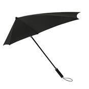 Parapluie tempête - Résistance aux vents jusqu'à 100km/h - Aérodynamique - Droit - Noir