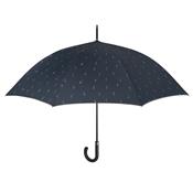 Parapluie canne et long pour femme - Ouverture automatique - Large protection 120 cm - Bleu
