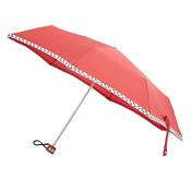 Mini parapluie - Made in France - Rouge avec ganse motifs chien