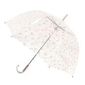 Parapluie cloche transparente femme - Diamètre 85 cm - Résistant au vent - Poignée en plastique cristalisé