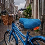 Housse de selle de vélo - Bleu brillant Uni