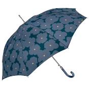 Parapluie long femme à ouverture automatique - Fleurs Bleu