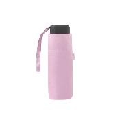 Mini parapluie pliant pour femmes - Ultra-léger et compact - Résistant au vent - Rose pastel