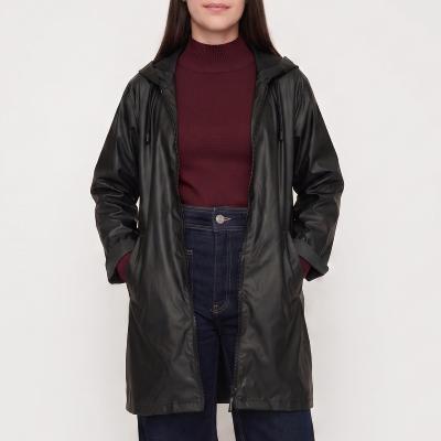 Imperméable pliable et imperméable avec pochette - Noir botanique - Taille L