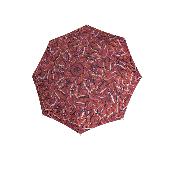 Parapluie pliant pour homme et femme - Ouverture automatique - Lignes mobiles - Rouge