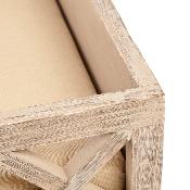 Ferribiella – Sofa Londra pour Chien et Chat Favorisant Repos et Bien-Être – Taille M – 60 x 42 x 15 cm – Gris