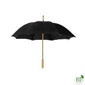 Parapluie écologique manuelle - Fait de plastique recyclé - Large protection de 102 CM de diamètre - Noir