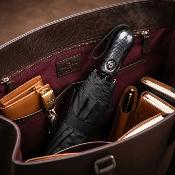 Paraplui Pliant - Système d'ouverture automatique - Grande protection de 120 cm - Avec sac assorti - Parapluie avec sac - Résistant au vent - Noir