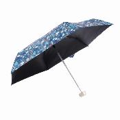 Mini Parapluie de Poche pour Femmes - Parapluie Plat Ultra Léger et Ultra Compact - Bleu turquoise