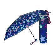 Mini parapluie pliant pour femme - Étoiles colorées