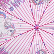 Parapluie transparent pour enfant - Bordure réfléchissante pour une visibilité optimale la nuit - Parapluie pour fille - Licorne