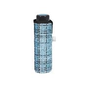 Mini parapluie pliant ultraléger et compact pour femme - Design Tweed - Bleu
