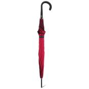 Parapluie droit pour femme PIERRE CARDIN - Ouverture automatique - Rouge avec liseret noir