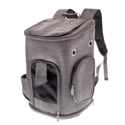 Ferribiella – Supreme Eva Sac À Dos Pour Chiens Et Chats Protection Rigide Et Confort – Taille Standard – 32 x 32 x 46 cm – Gris