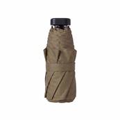 Ultra mini parapluie pliant pour femmes - Slim et léger - Résistant au vent - Avec protection UV - Avec sac smartphone assorti - Kaki