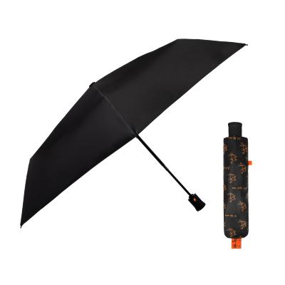 Parapluie pliant ultraléger pour femme - Ouverture et fermeture automatiques - Résistant au vent - Protection UV - Noir