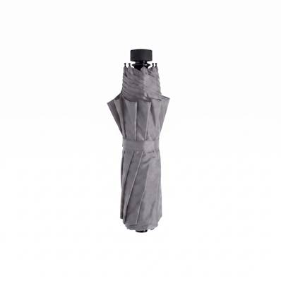 Parapluie pliant ultraléger et slim pour femmes - Résistant au vent - Avec protection UV - Grey