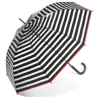 Parapluie cloche transparente pour femme - Rayures