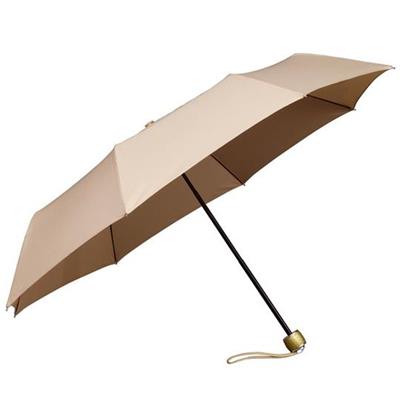 Parapluie femme - pliant - ouverture manuelle - beige