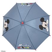 Parapluie long enfant bleu avec Mickey - Parapluie Disney - Poignée rouge