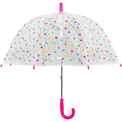 Parapluie transparent cloche pour fille - Imprimé étoiles