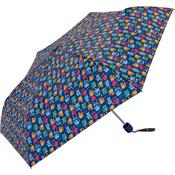 Parapluie pliant femme - Parapluie Compact de 24 CM - Bleu avec imprimé CHAT - reduced