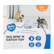 Duvoplus – jouet pour chat, 4 vitesses: lent, moyen, rapide et aléatoire. – 32,5x32,5x6,5cm – Couleur blanc