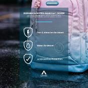 Sac à dos scolaire Annox NextGen - 30 x 19 x 46 cm - 26 L - Bleu/Rose