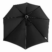 Parapluie tempête - Résistance aux vents jusqu'à 100 km/h - Aérodynamique - Ouverture manuelle - 92 cm - Noir