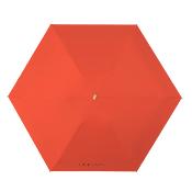 Mini parapluie pliant pour femme - Parapluie plat cinq plis - Ultra léger et compact - Protection UV - Saumon