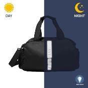 Pliable Bagage à main Ultra-léger - Sac de voyage léger - Avec détails réfléchissants pour une meilleure visibilité - Noir