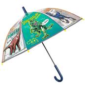 Parapluie transparent pour enfant - Bordure réfléchissante pour une visibilité optimale la nuit - Parapluie garçon - Dinosaure