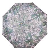 Mini parapluie pliant et écologique pour femme - Système d'ouverture automatique - Feuilles Kenzia