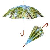 Parapluie de marche pour femme - Parapluie à ouverture automatique - Bois