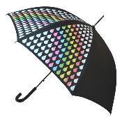 Grand parapluie automatique à effet changeant de couleur - Arc-en-ciel