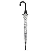 Parapluie transparent cloche pour femme - Système d'ouverture automatique - Pois