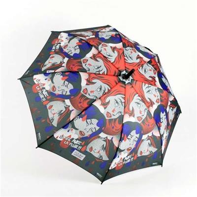 Parapluie droit - Ouverture automatique - Toile multicolore