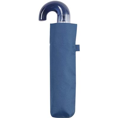 Parapluie pliant femme anti UV - Poignée semi transparente - Bleu - reduced