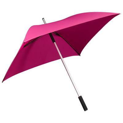 Parapluie droit - carré - ouverture manuelle - rose