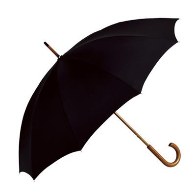 Parapluie long homme - 10 baleines - Noir