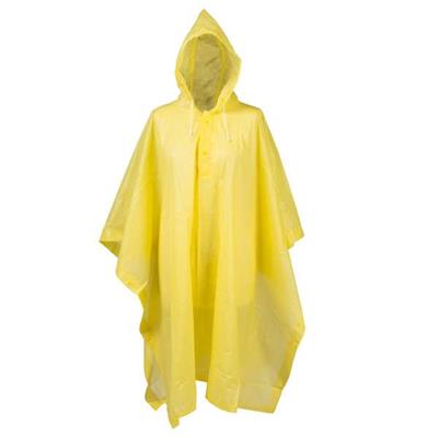 Cape de pluie Adulte - Taille unique - Jaune