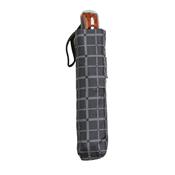 Parapluie pliant pour homme PIERRE CARDIN - Ouverture et fermetures automatiques - Résistant au vent - Carreaux gris