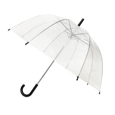 Parapluie transparent à cloche -  automatique - Poignée noire