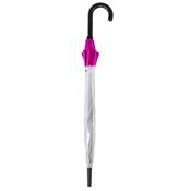 Parapluie cloche - Ouverture Automatique - Parapluie transparent avec bordure rose